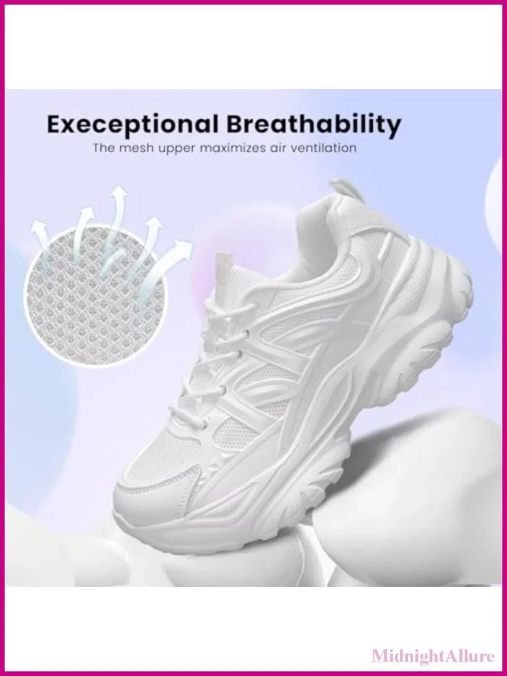 Women's Running Shoes Non Slip Walking Fashion Athletic Chunky Sneakers Work